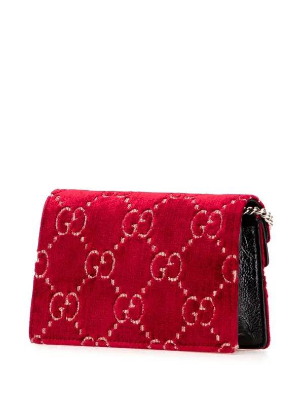 Gucci Pre-Owned 2016-2025 Super Mini GG Velvet Dionysus Crossbody