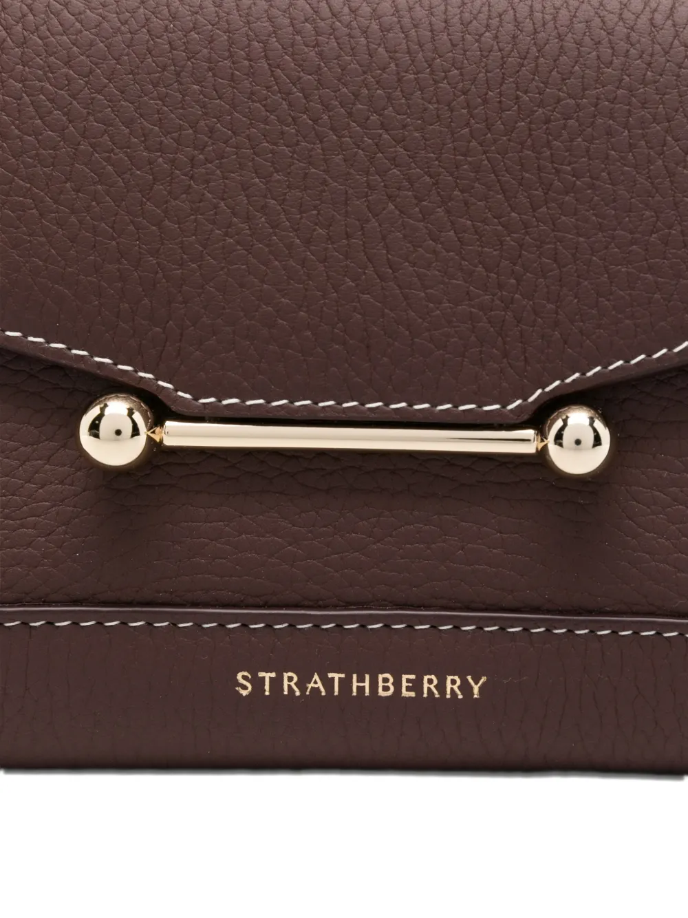 Strathberry Nano Mosaic Leather Bar-detail Tote Bag