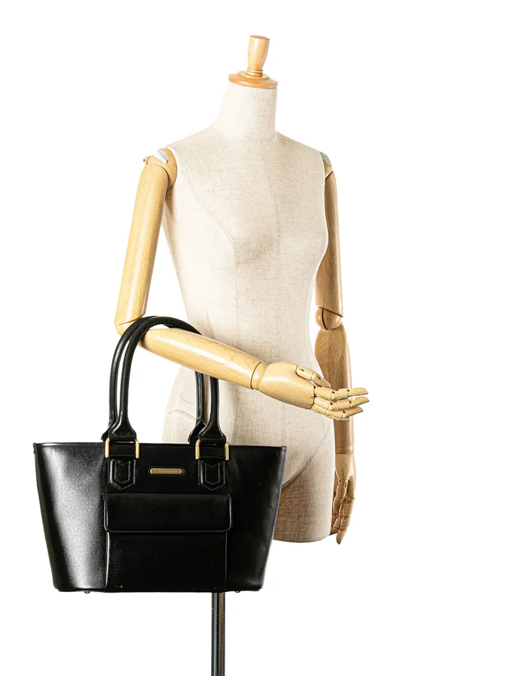 Burberry Pre-Owned 2000-2017 Leather tote bag | Pre-Owned | Image 2
