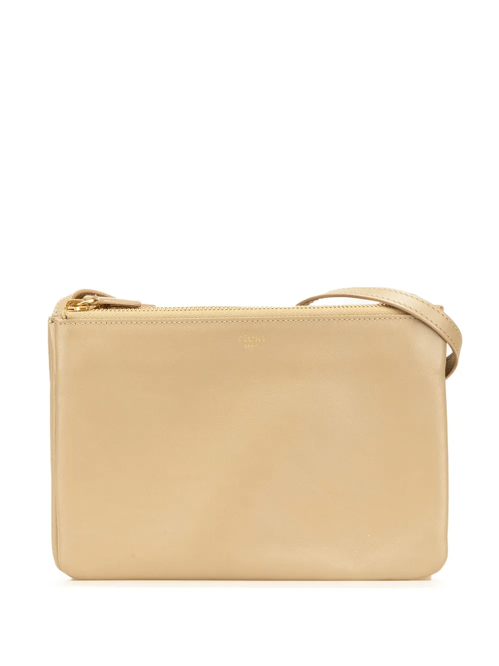 Céline Pre-Owned 2016 スモール ラムスキン トリオ ショルダーバッグ - ブラウン Céline Pre-Owned 2016 スモール ラムスキン トリオ ショルダーバッグ - ブラウン