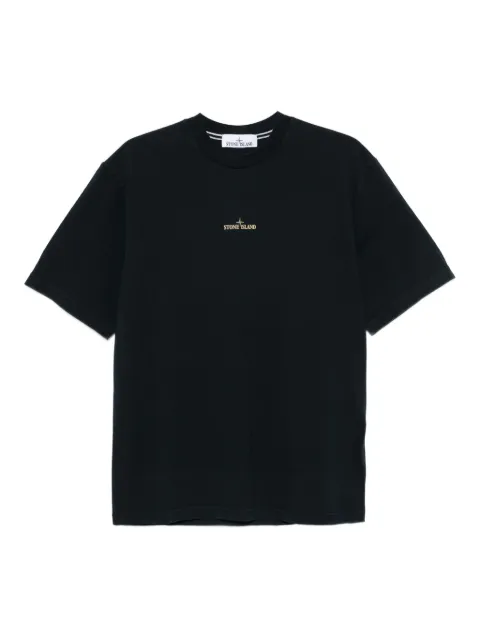 Stone Island logo-embroidered cotton T-shirt