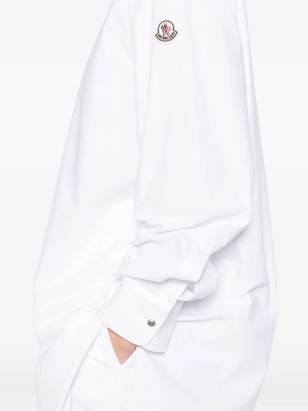 Moncler Katoenen Oxford shirt Beige