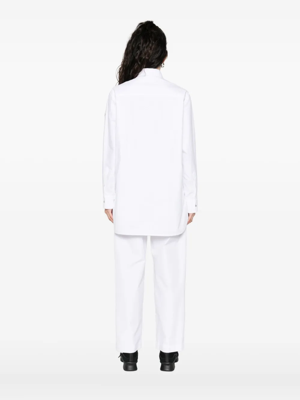 Moncler Katoenen Oxford shirt Beige