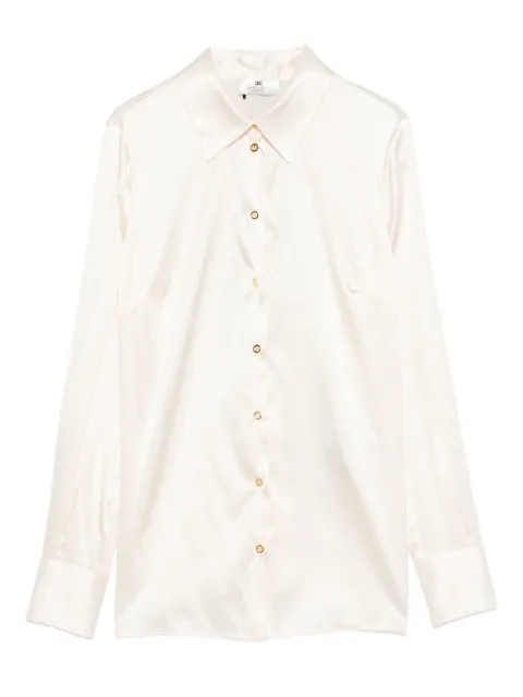 Elisabetta Franchi bow-detail satin shirt