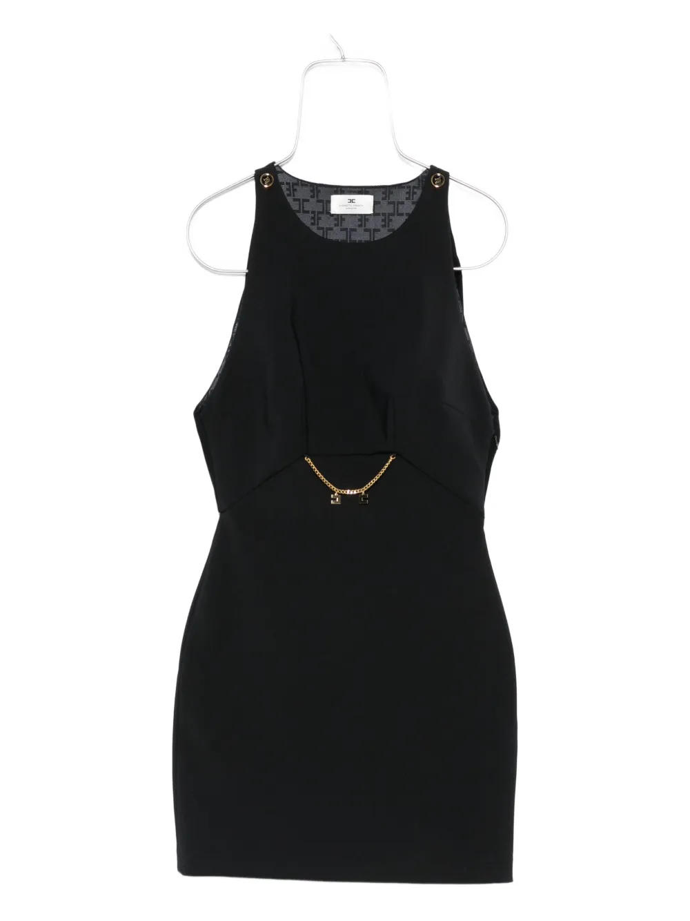 Elisabetta Franchi layered mini dress Zwart
