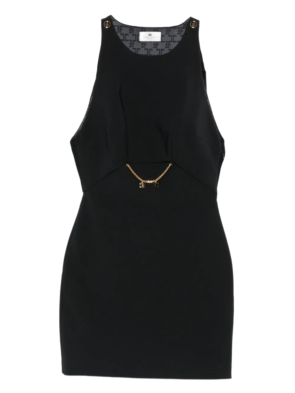 Elisabetta Franchi layered mini dress Zwart