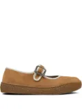 Camper Peu Terreno buckle-strap suede ballet flats - Brown
