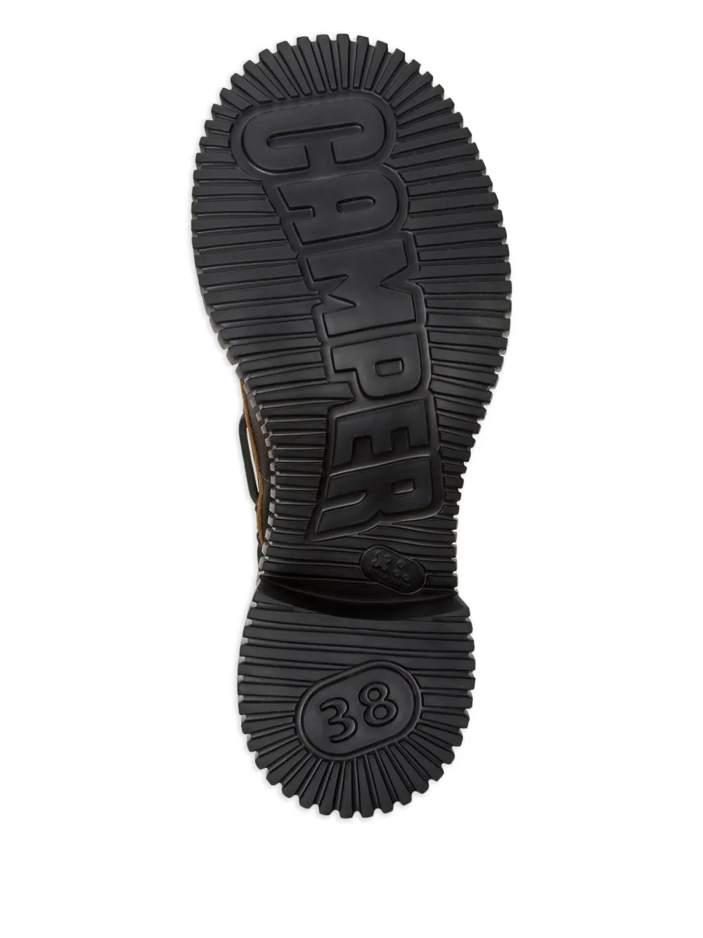 Camper Pix London leather platform boat shoes Black