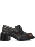 Camper Pix London leather platform boat shoes - Black