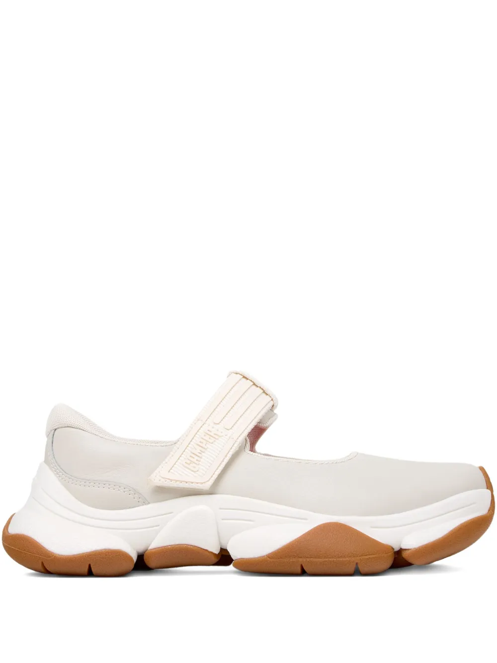 Camper leather strap sneakers White