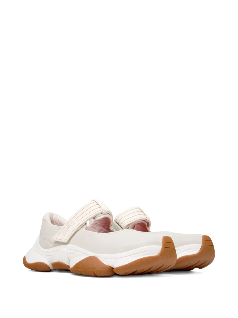 Camper Leren sneakers met bandje - Wit