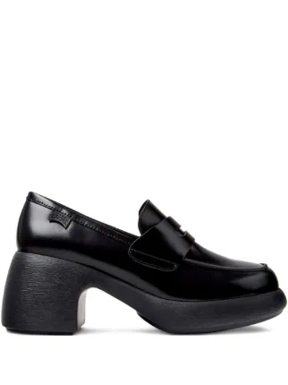 【CAMPER】未使用級 Thelma 厚底 レザー ローファー 36 Camper 67mm Thelma Platform Loafers | Black | FARFETCH
