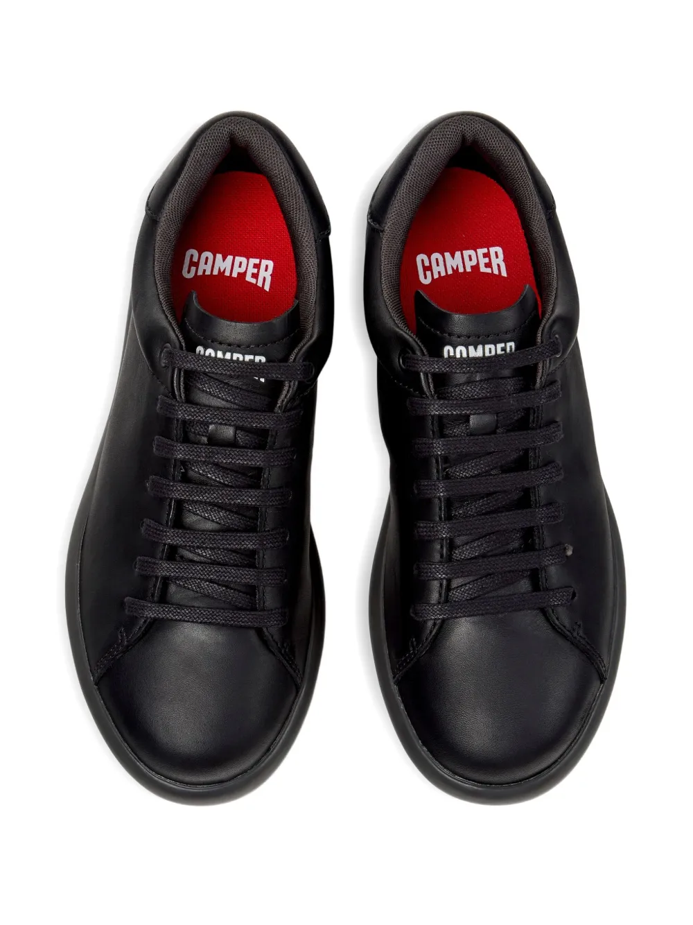 Camper Pelotas Leather Trainers In Black