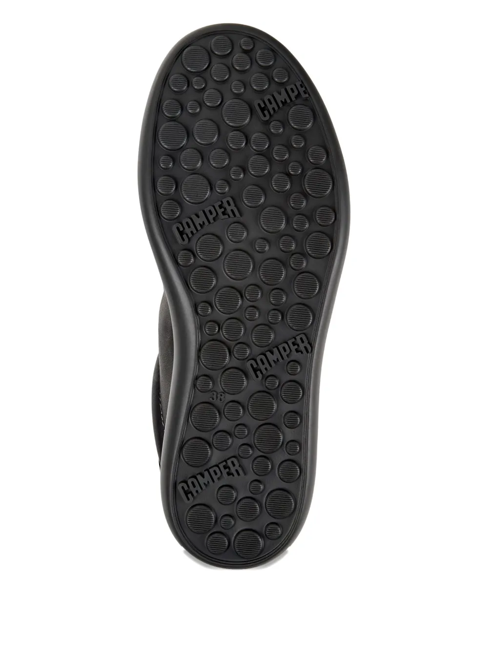 Camper Pelotas Leather Trainers In Black