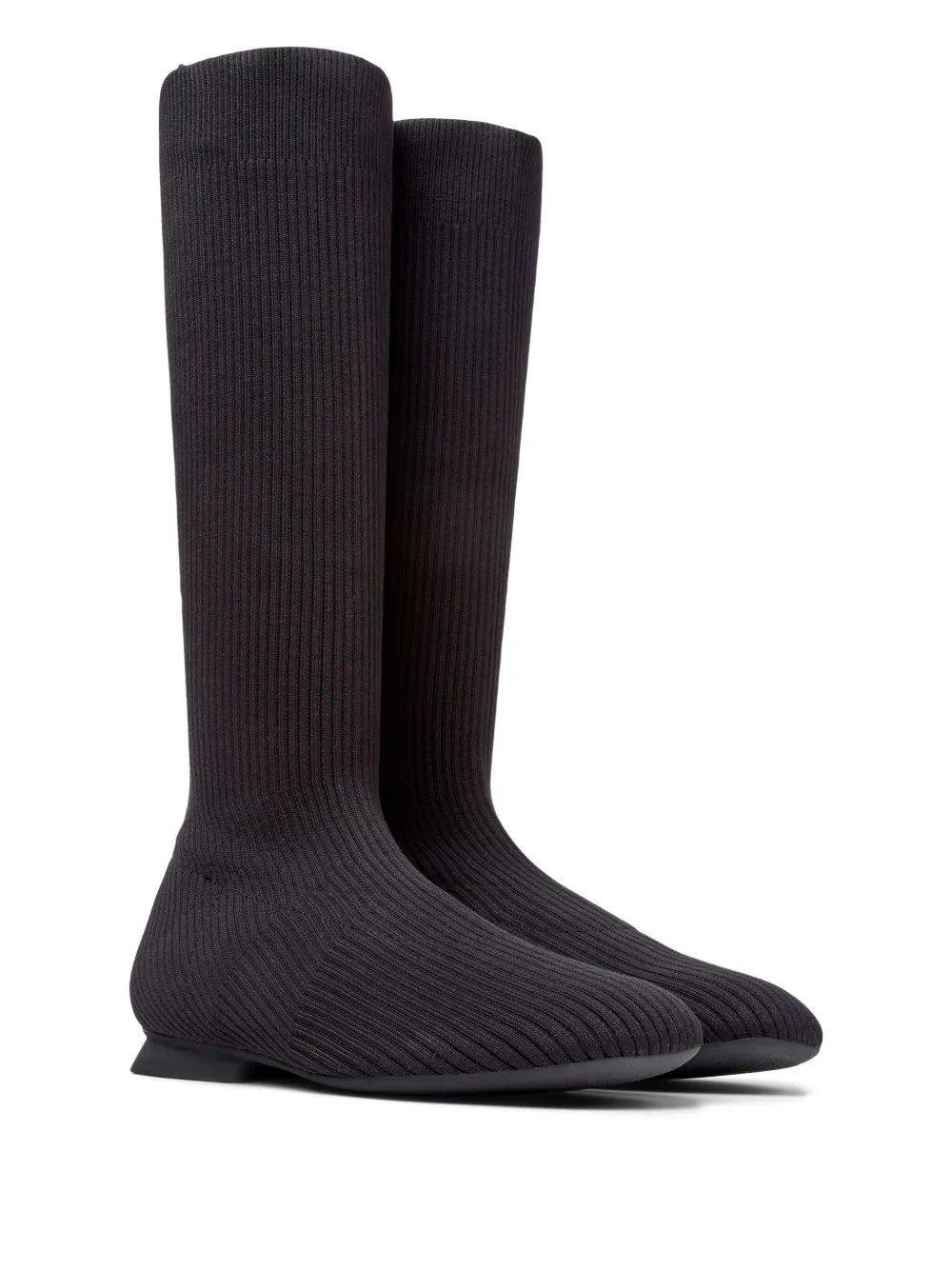 Camper ribbed-knit boots Black