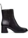 Camper 65mm Kora leather block-heel ankle boots - Black