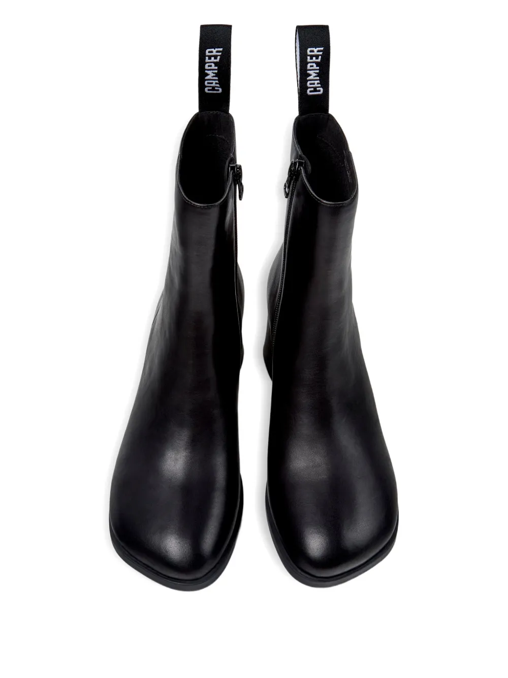 Camper 65mm Kora Leather Block-heel Ankle Boots In Black