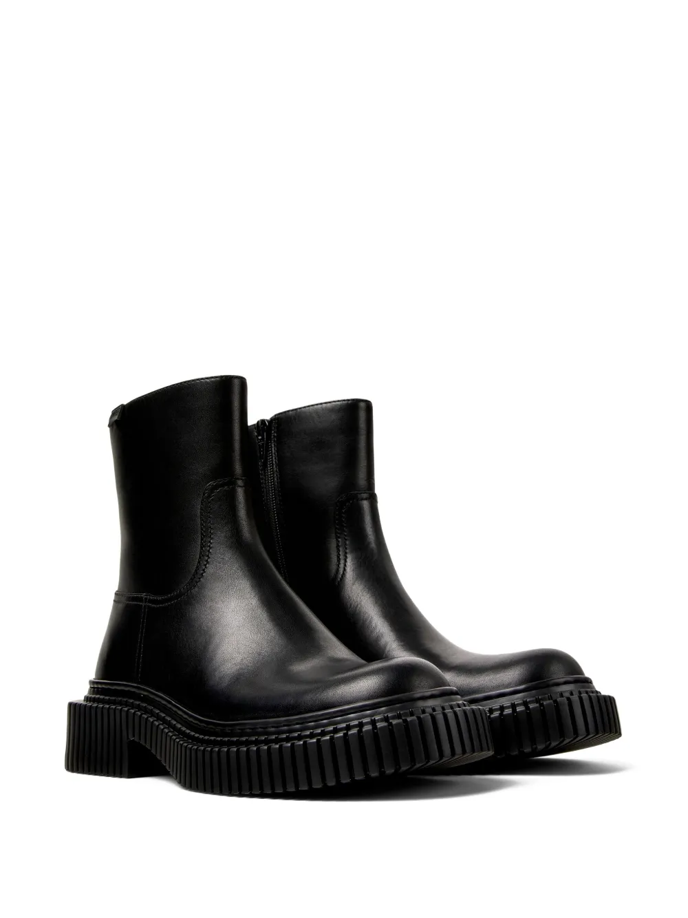 Camper zip-fastening boots Black