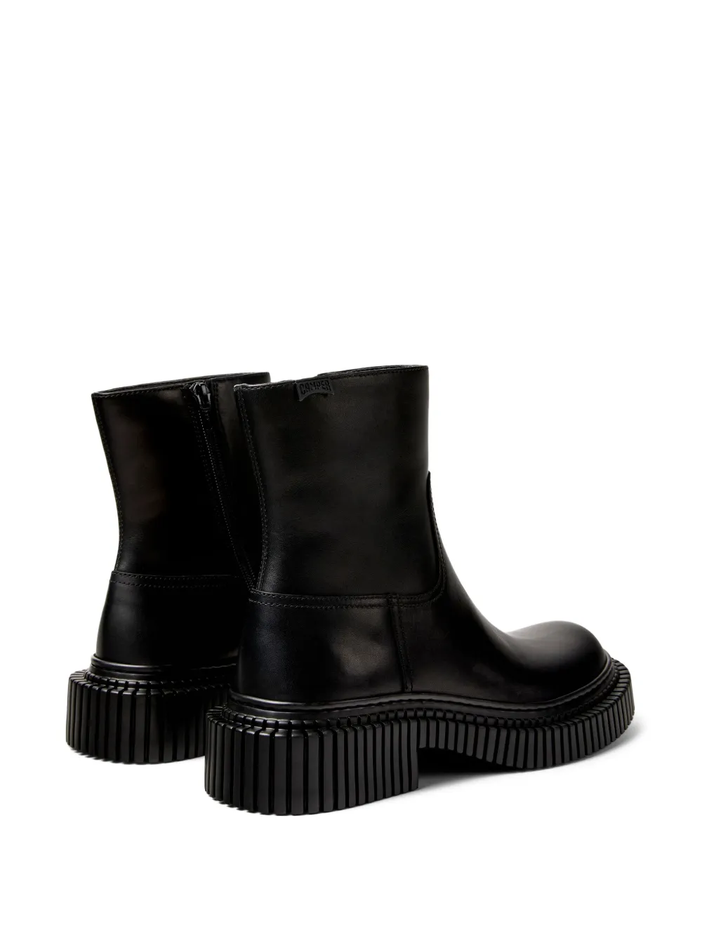 Camper zip-fastening boots Black