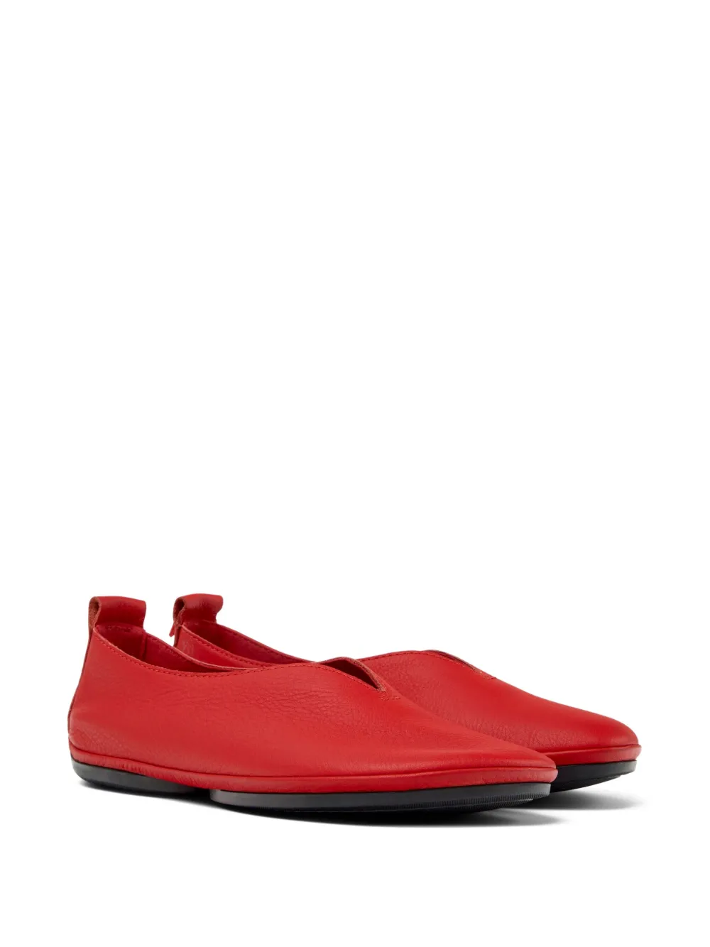 Camper Nina Leather Ballet Flats In Red