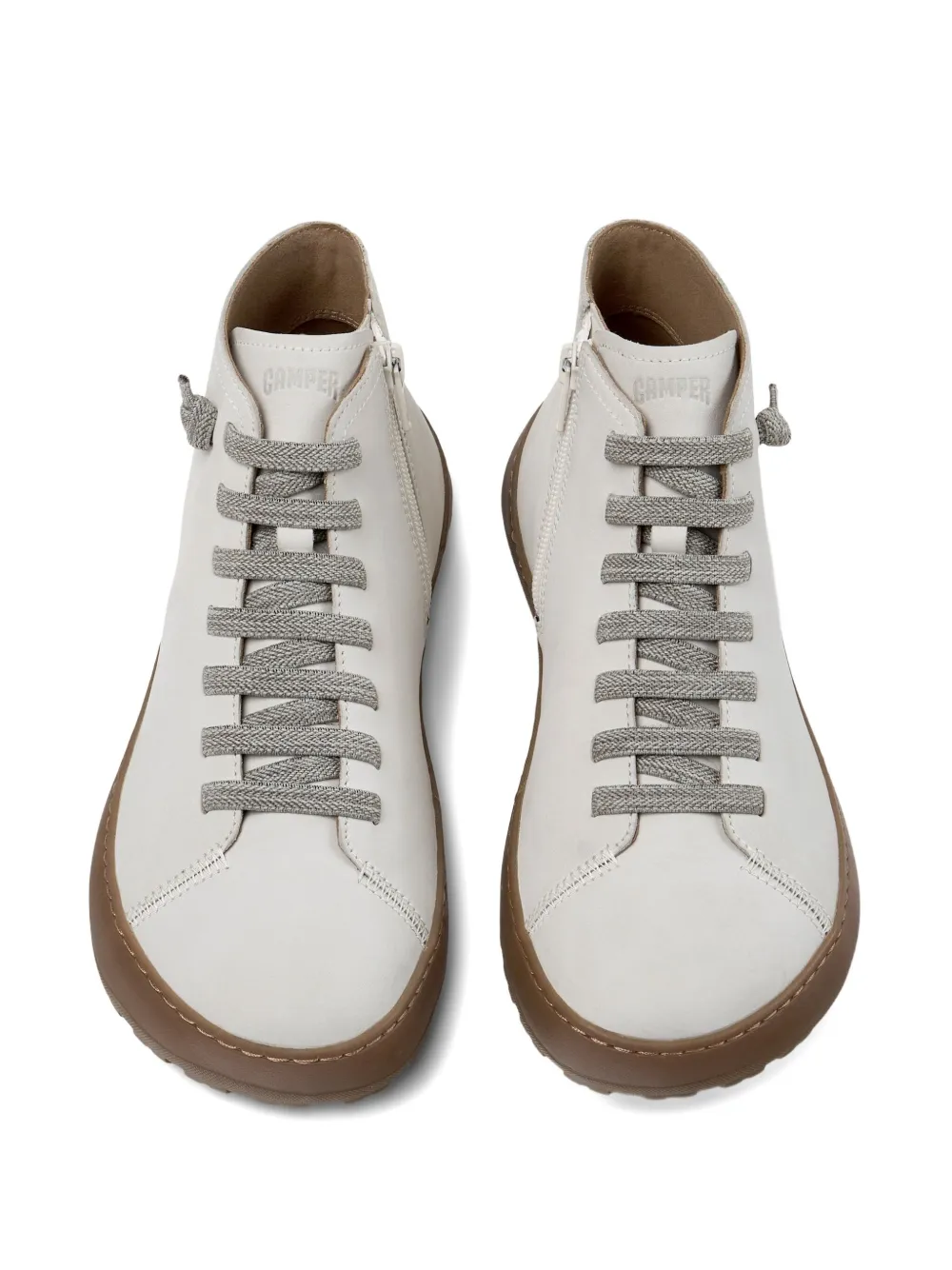Camper lace-up leather boot sneakers Neutrals