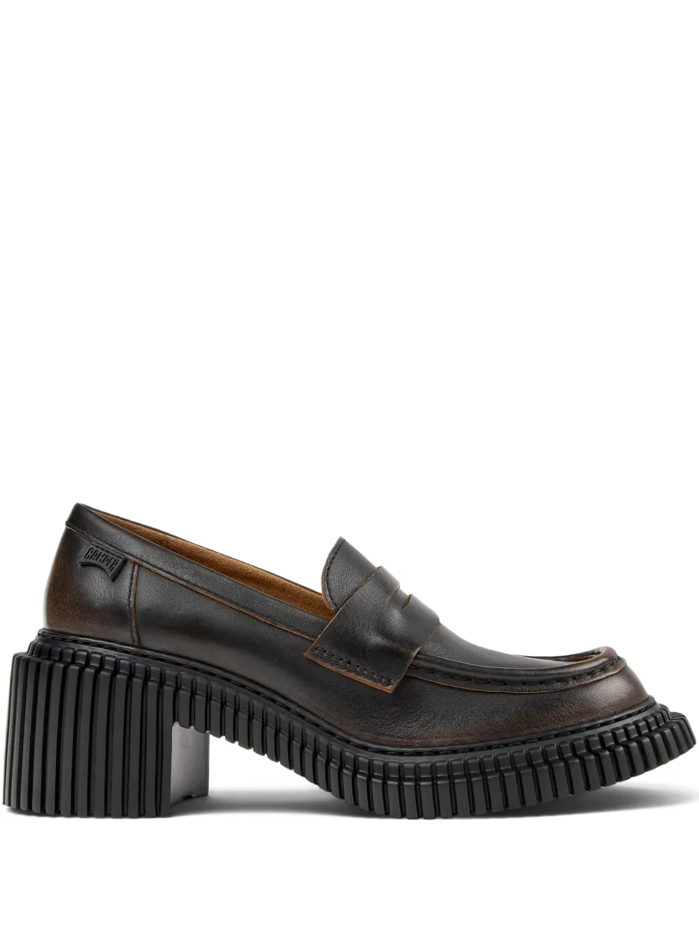 Camper Pix London Leather Penny Loafers In Multi