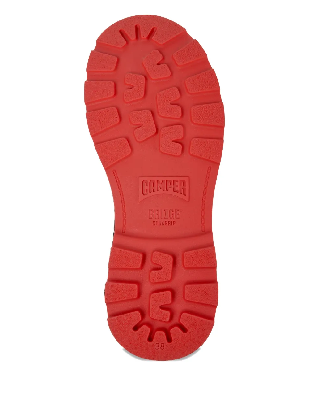 Camper Brutus Lace-up Combat Boots In Red
