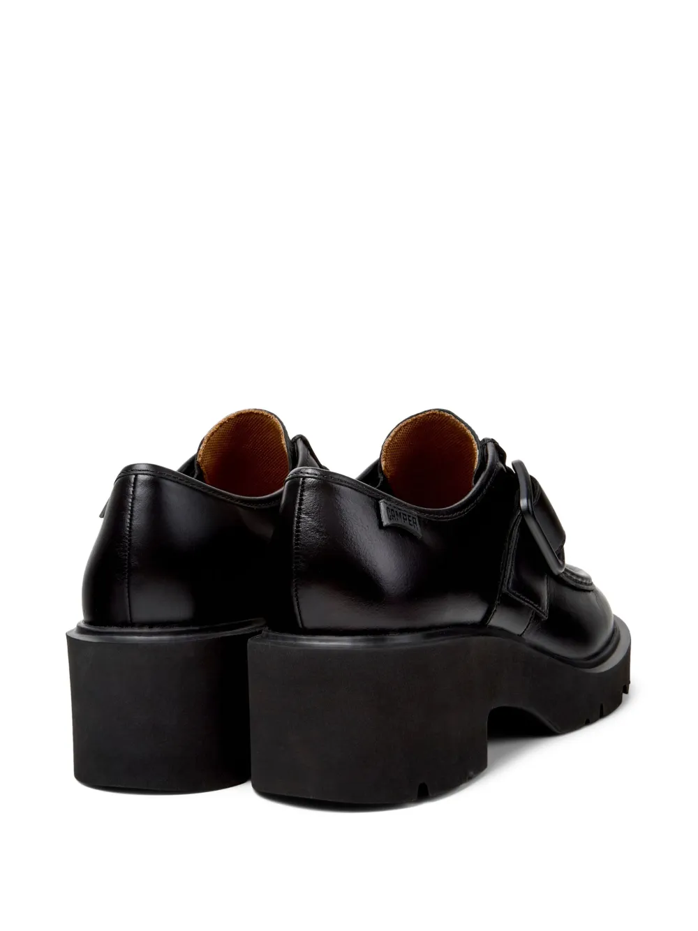 Camper 54mm Milah buckle-fastening platform monk shoes Black