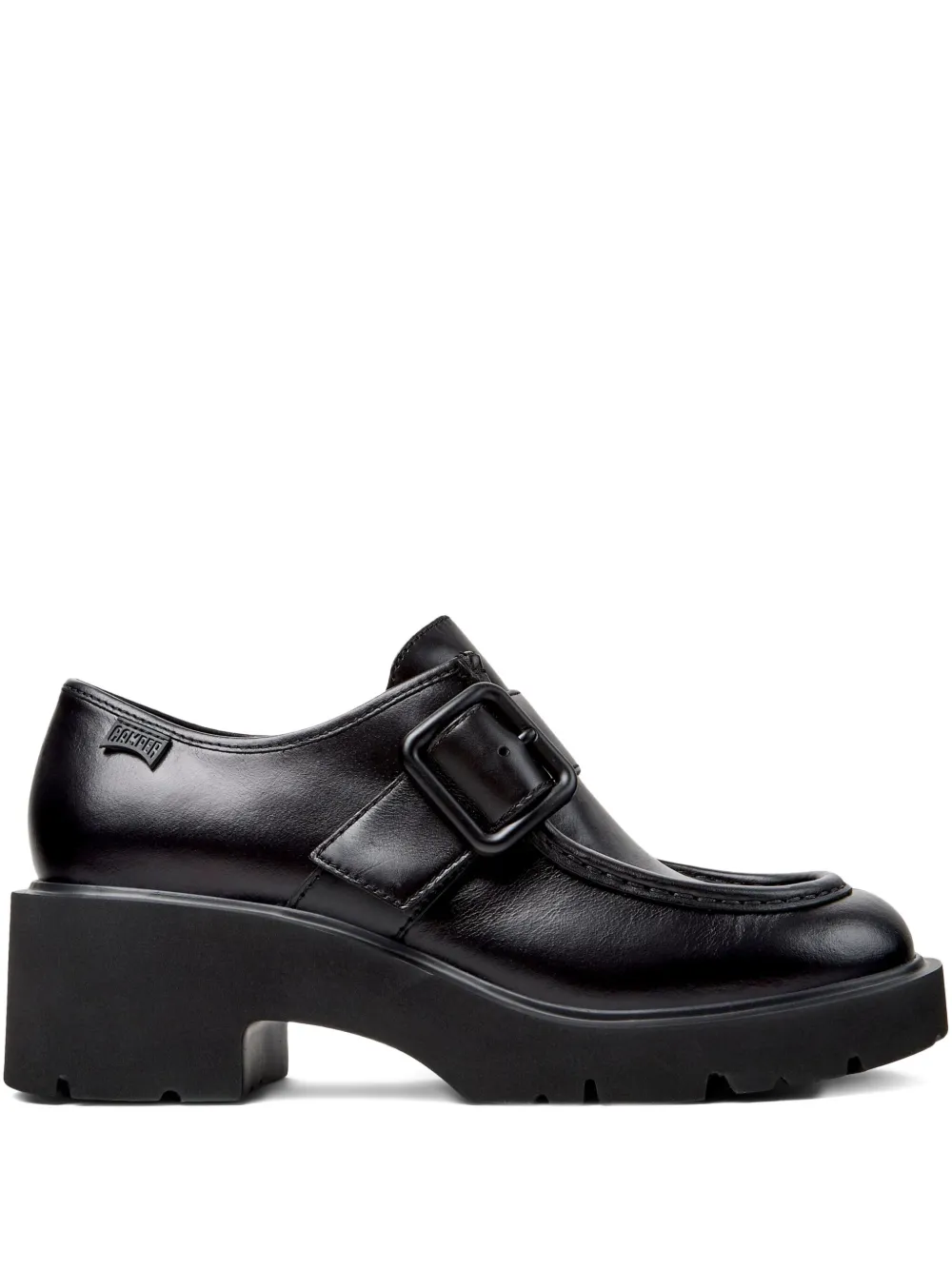 Camper 54mm Milah buckle-fastening platform monk shoes Black