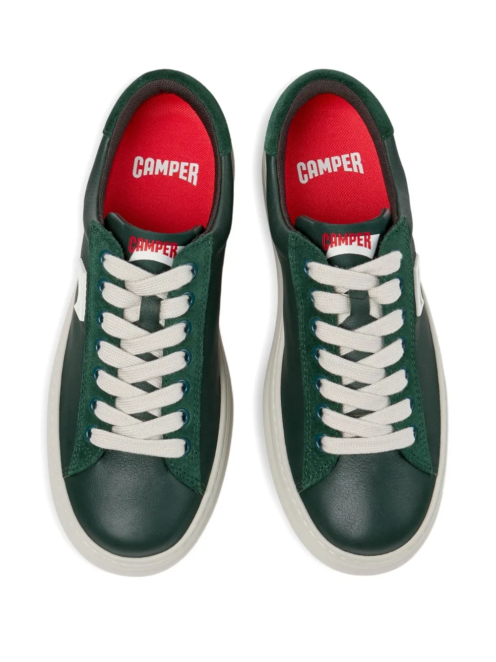 Camper Runner Four leather suede sneakers Green