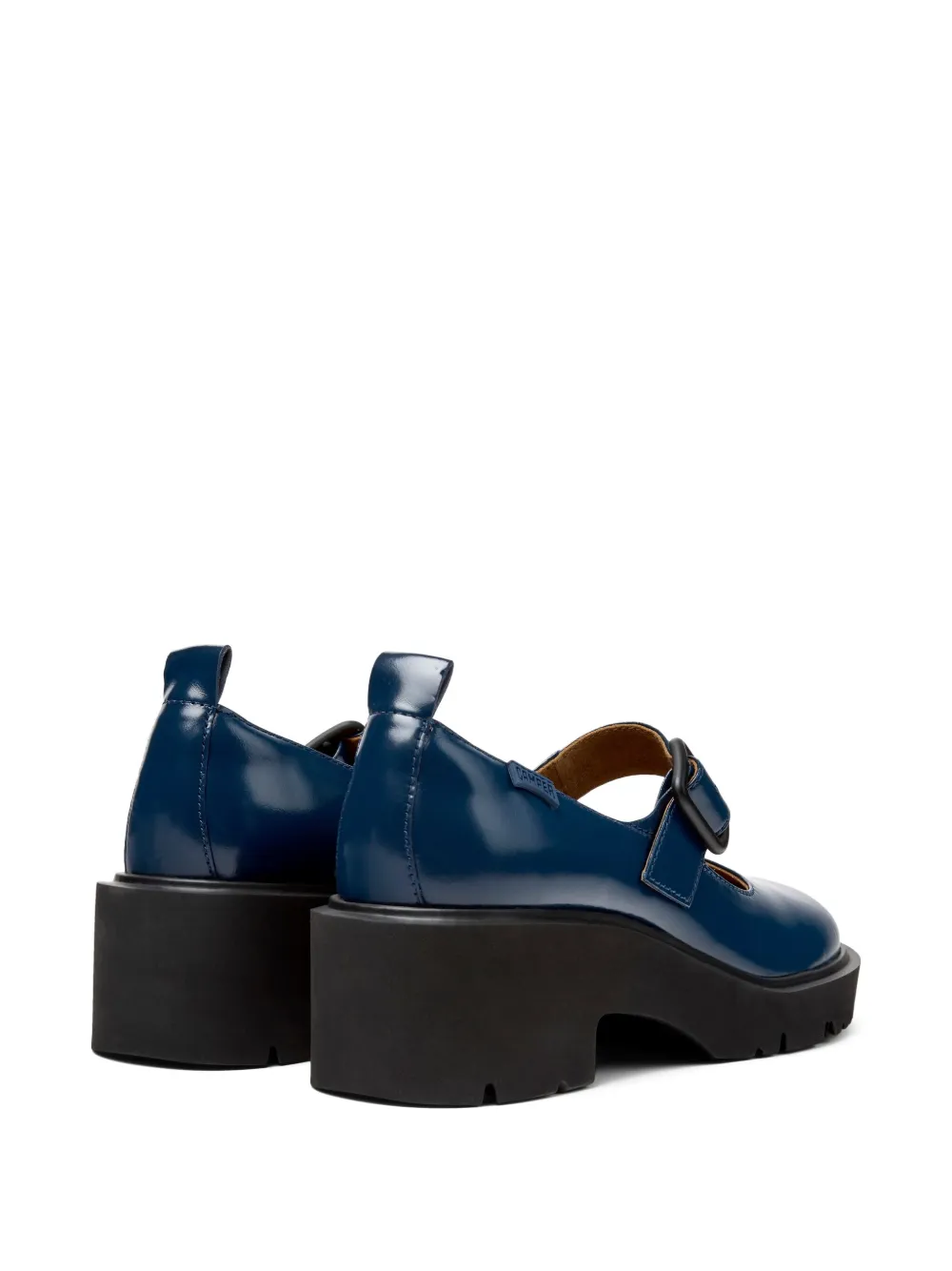 Camper 54mm Milah buckled platform loafers Blue