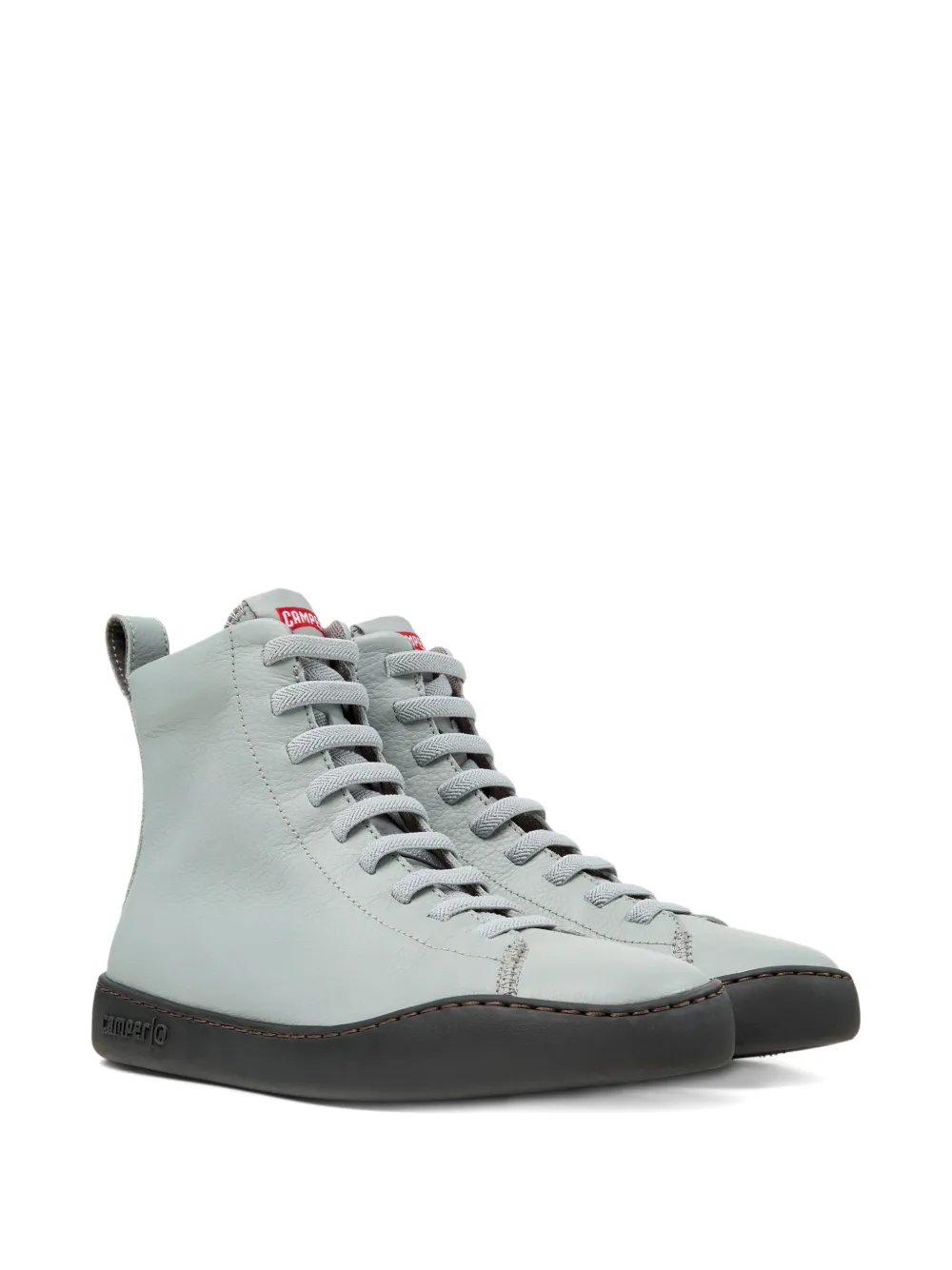 Camper Peu Touring lace-up leather sneakers Grey