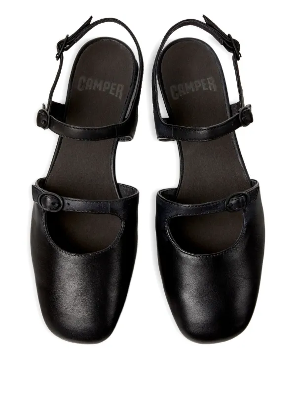 Camper Casi Myra buckle-strap Leather Pumps | Black | FARFETCH