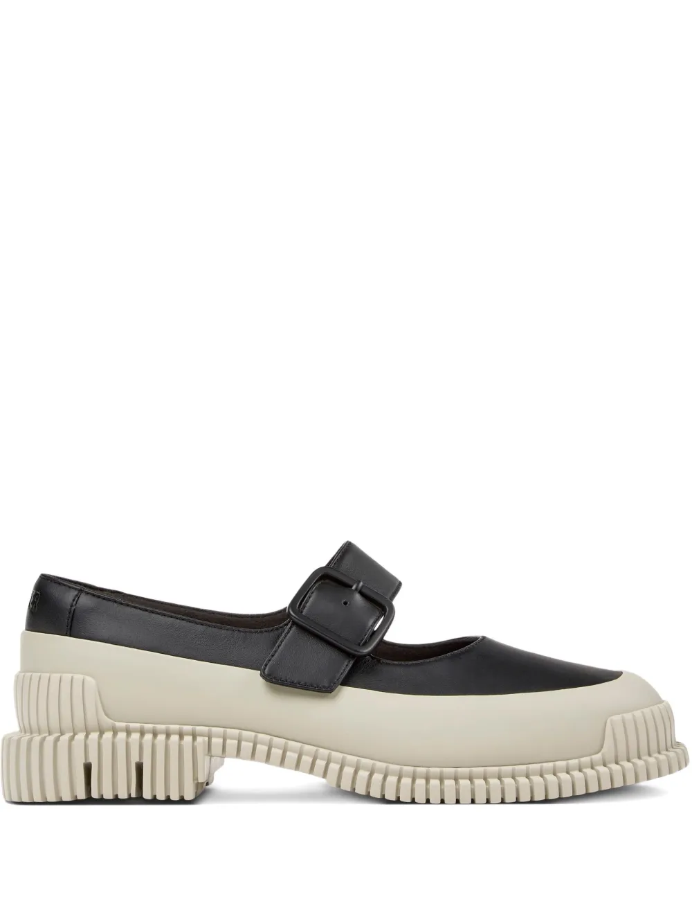 Camper Pix buckled leather ballet flats Black