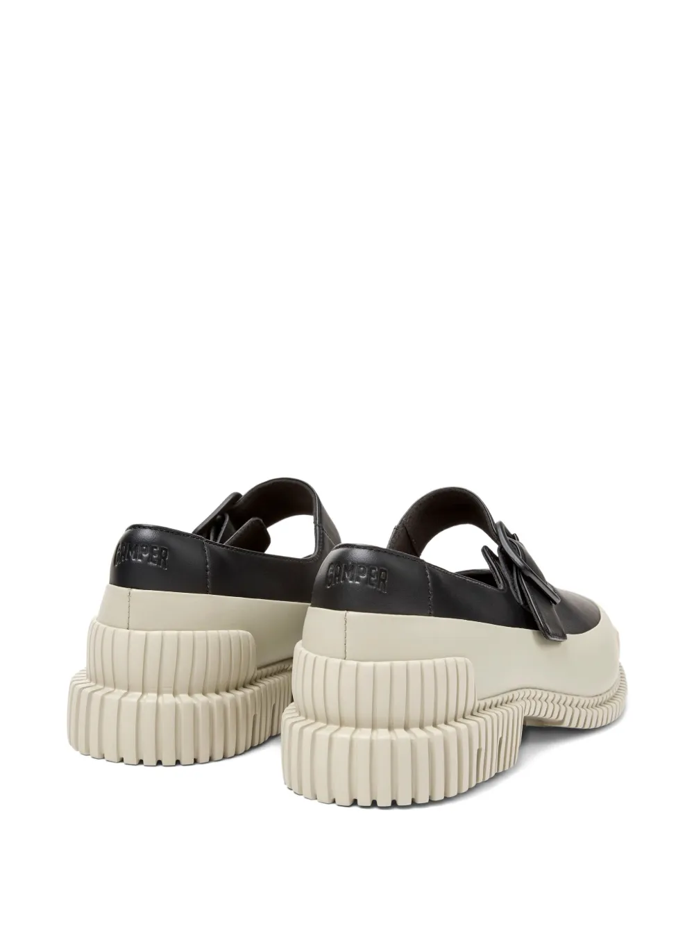 Camper Pix buckled leather ballet flats Black