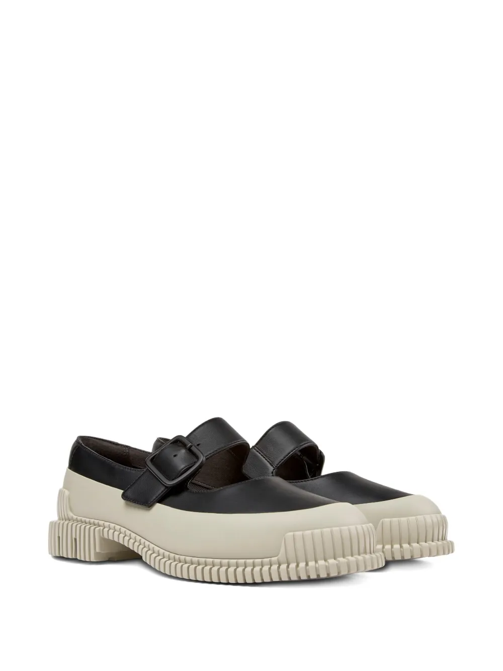 Camper Pix buckled leather ballet flats Black