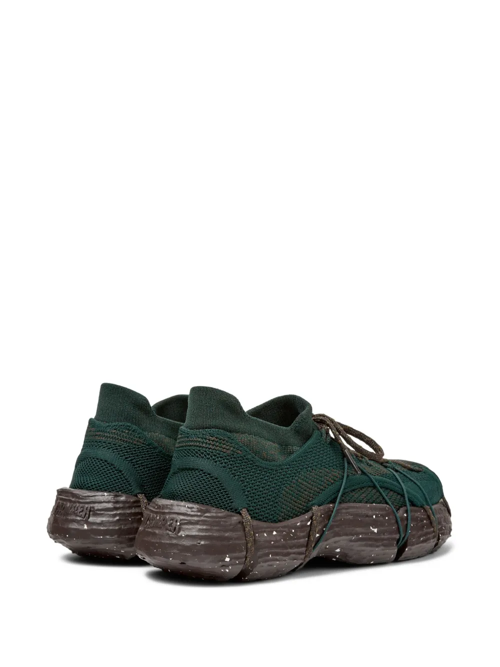 Camper Roku knitted lace-up sneakers Green