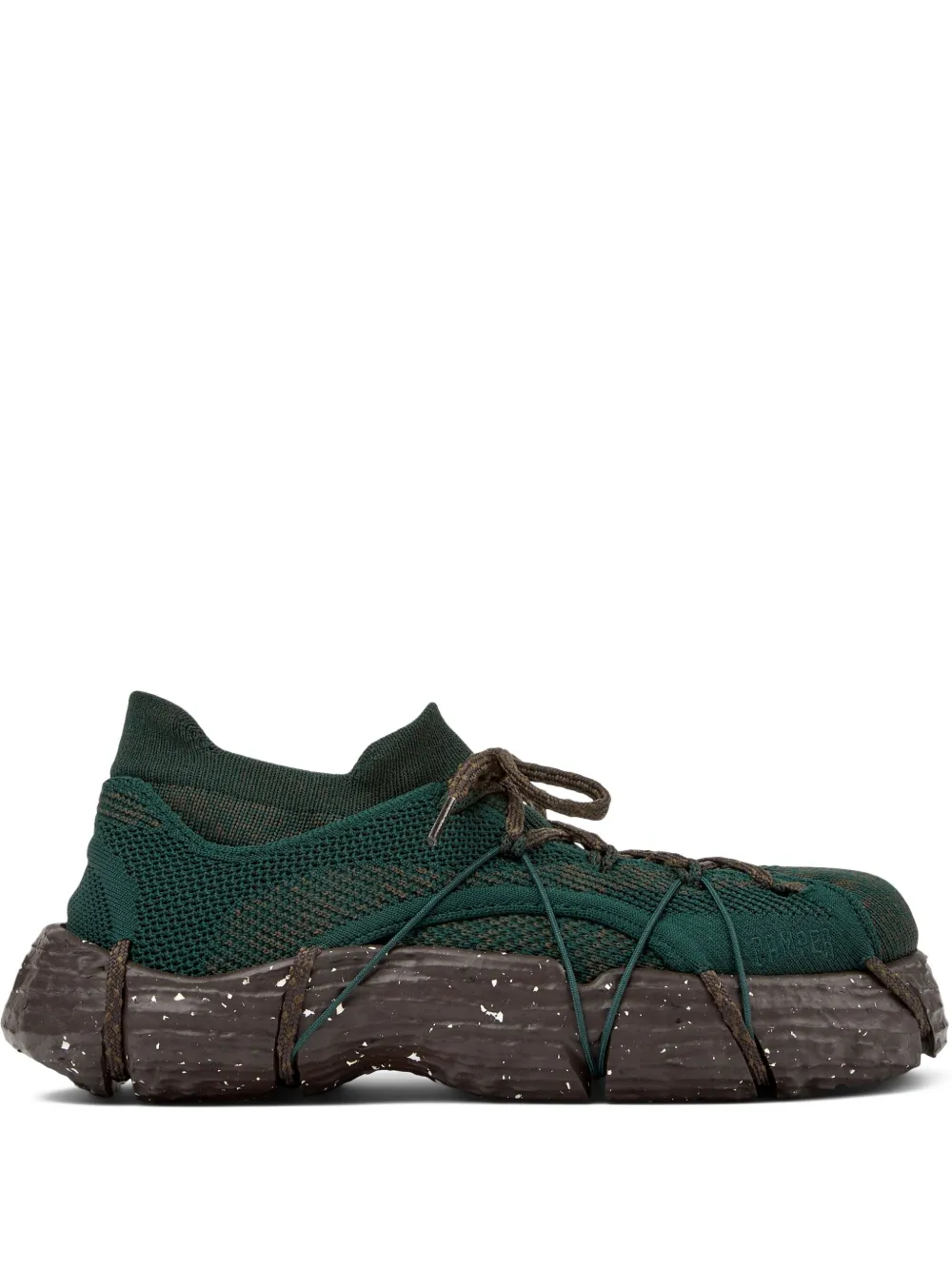 Camper Roku knitted lace-up sneakers Green