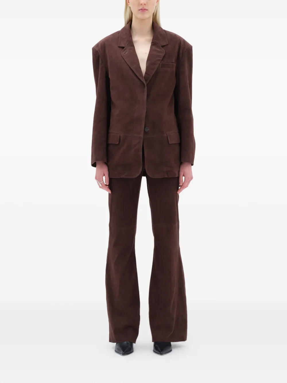 REMAIN Blazer met schoudervullingen Bruin