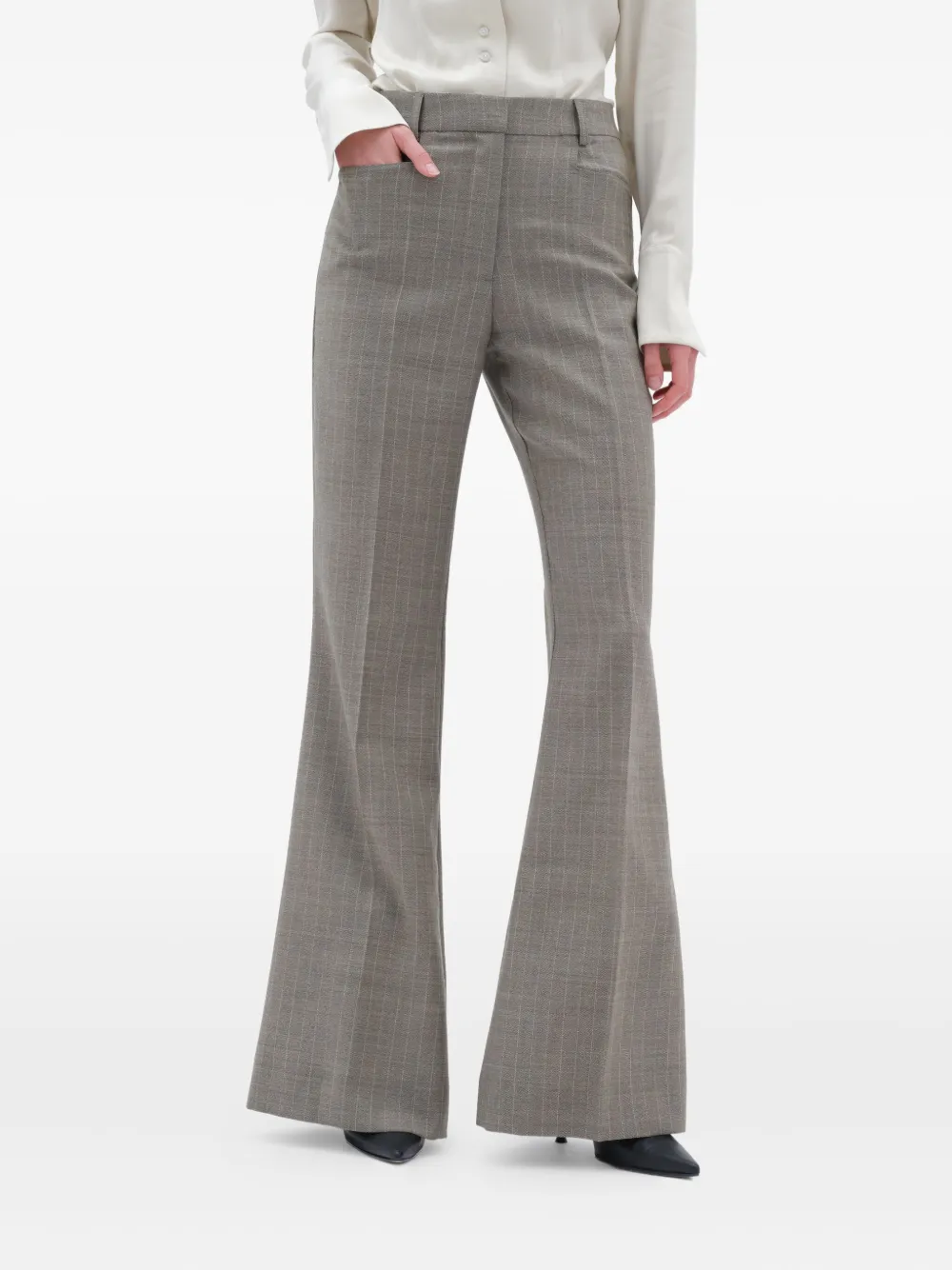 Remain Birger Christensen Front-pocket Wool Trousers In Neutral