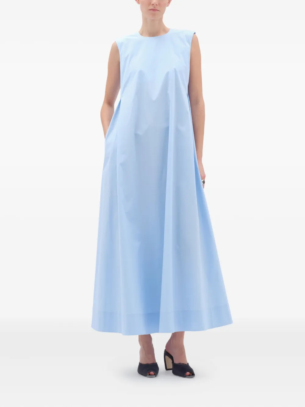 REMAIN Mouwloze maxi-jurk Blauw