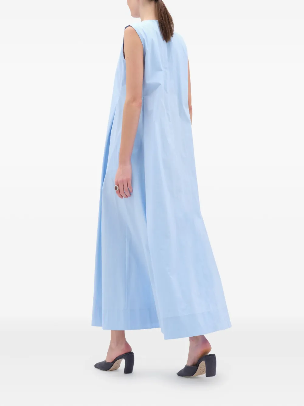 REMAIN Mouwloze maxi-jurk Blauw