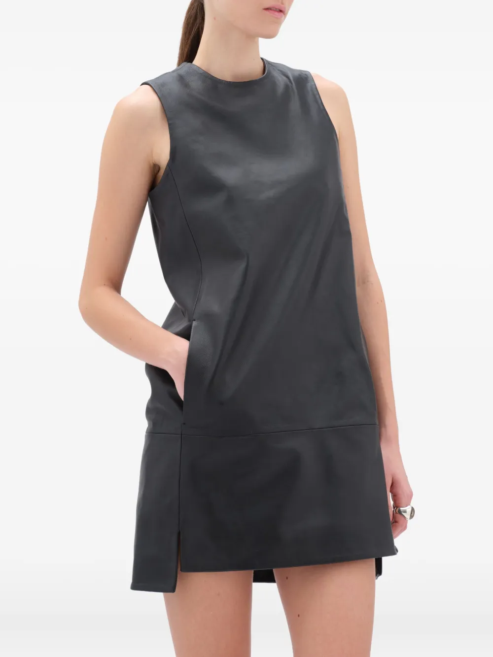 REMAIN Mouwloze mini-jurk Zwart
