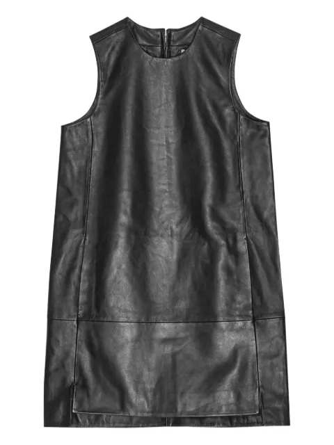 REMAIN sleeveless leather mini dress