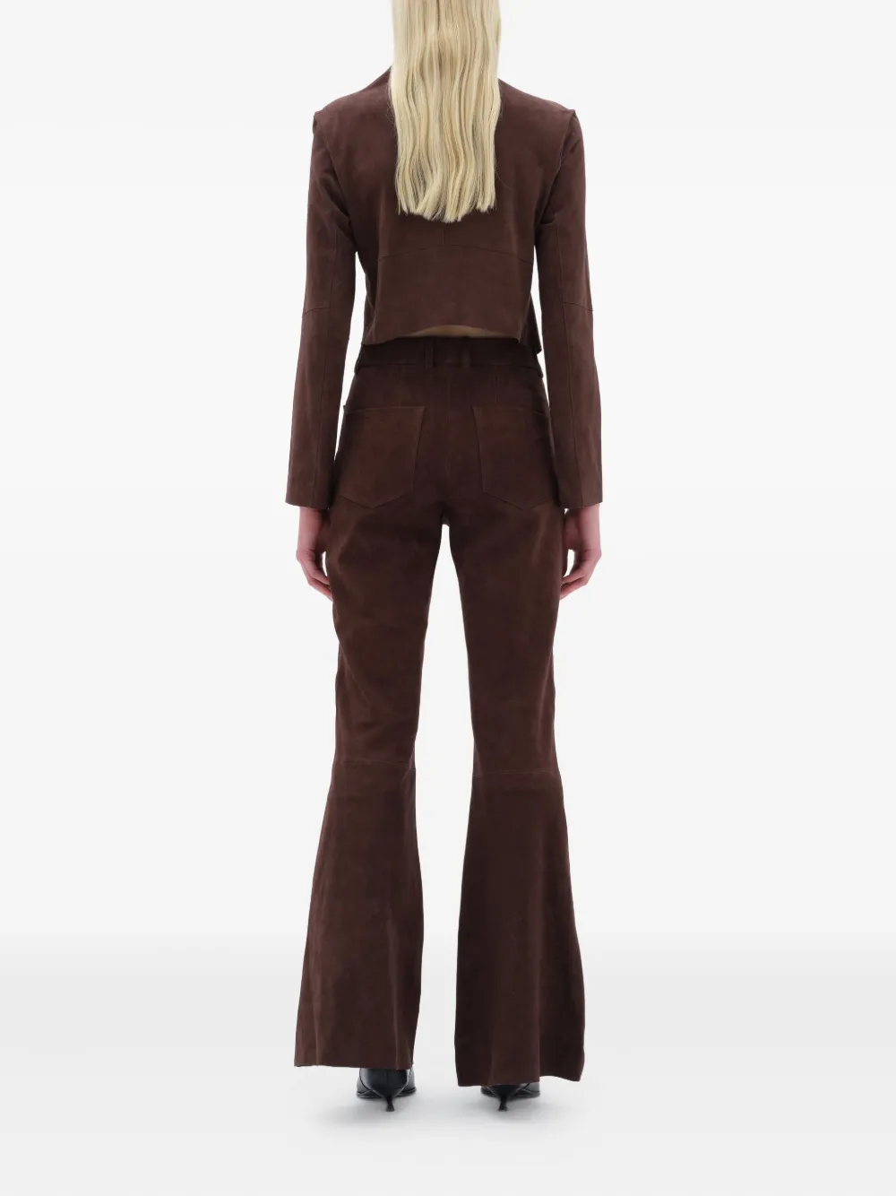 REMAIN Flared broek Bruin