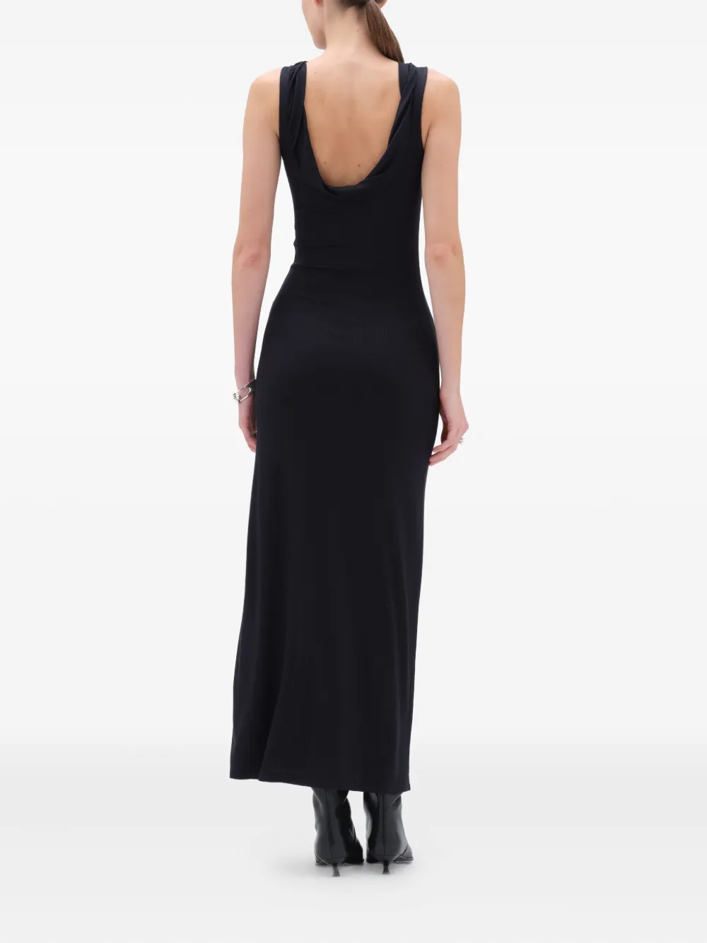 REMAIN Mouwloze maxi-jurk Zwart