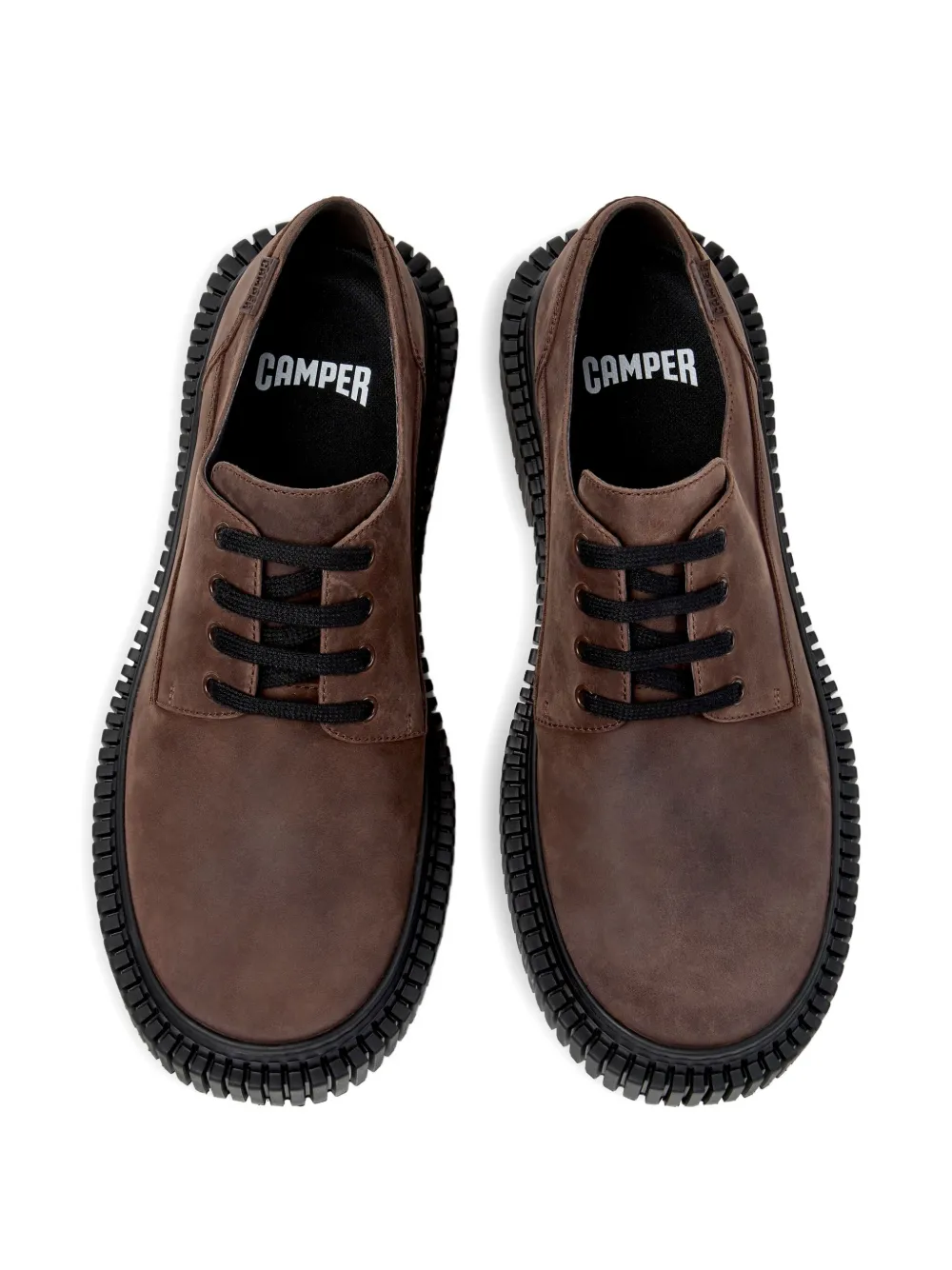 Camper lace-up rounded-toe shoes Black