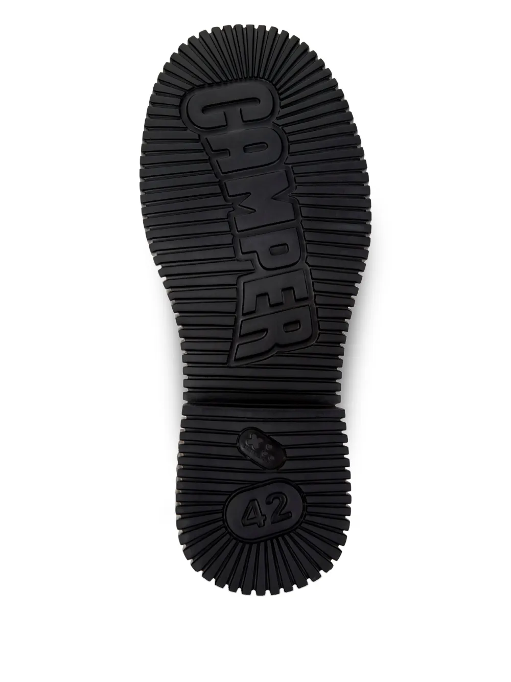 Camper lace-up rounded-toe shoes Black