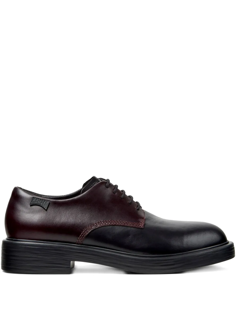 Camper Dean Leather Two-tone Lace-up Shoes In Black