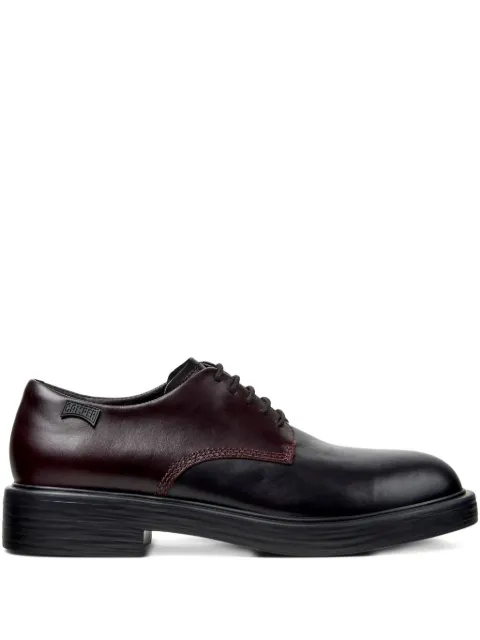 Camper Dean leather two-tone lace-up shoes